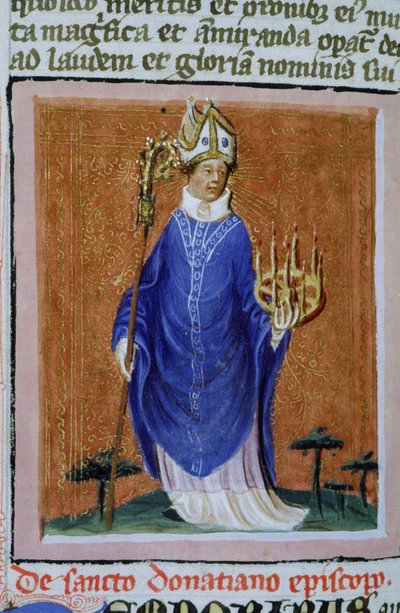 Ms Gen 1111 sivu Legenda Aureasta, Bruggesta, n. 1400-10 tekijältä Flemish School