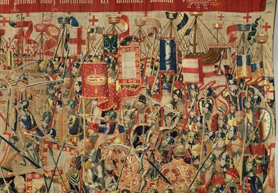 Seurakunnan kuvakudosmuseo (Pastrana Tapestriesin seurakuntamuseo). Flanderin kuvakudos. Ota Asilah (Take of Asilah, Assault on Asilah, De inname van Arzila). Sarja Portugalin kuninkaan Alfonso I:n valloitukset. Tournai. tekijältä Flemish School