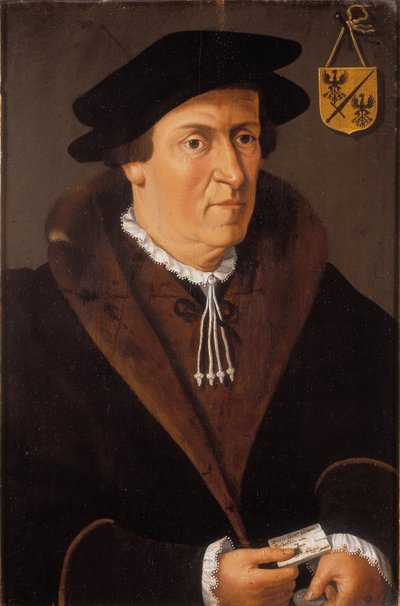 Jan de Feveren muotokuva, n. 1540-59 (öljy paneelissa) tekijältä Flemish School
