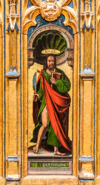 Reliquia-arkku, Pyhä Bartolomeus (Bartholomew) tekijältä Flemish School