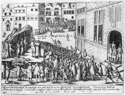 Kohtauksia espanjalaisesta inkvisitiosta Gentissä kesäkuussa 1578 tekijältä Flemish School