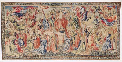 Viimeinen tuomio: Ihmisen lunastus, Brysselin työpaja, 1400-1500-luku tekijältä Flemish School
