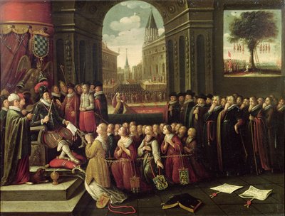 Alban herttuan tyrannia (öljy kankaalle) tekijältä Flemish School