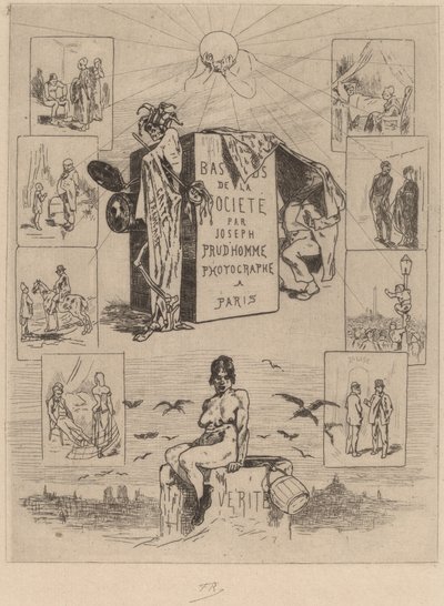 Etukuva: Yhteiskunnan kuonat Les bas-fonds de la societe, 1864. tekijältä Félicien Rops