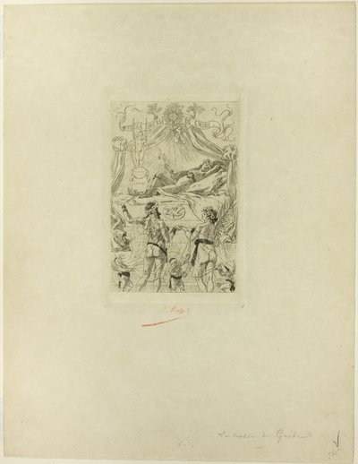 La messe de Gniden etukappale tekijältä Félicien Rops