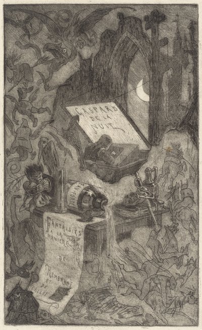 Gaspard of the Night, 1868. tekijältä Félicien Rops