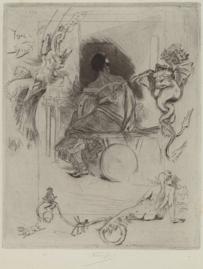 Viimeinen Maja, 1880. tekijältä Félicien Rops