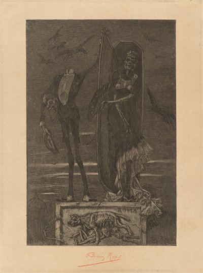 Korkein varapuheenjohtaja: Frontispiece, 1884. tekijältä Félicien Rops