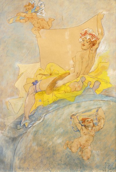 Näyttelyn juliste; Näyttelyjuliste, 1896 tekijältä Félicien Rops