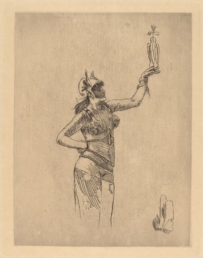 El Falconer La fauconniere. finlandès tekijältä Félicien Rops