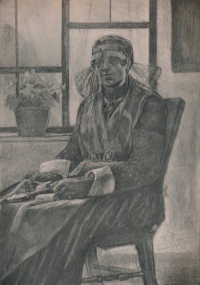 "The Lacemaker", 1946 tekijältä Félicien Rops