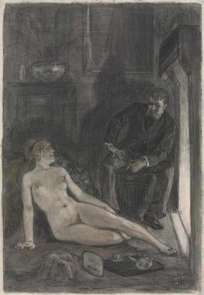 Talvi-ilta tekijältä Félicien Rops