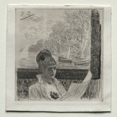 Nuori nainen. tekijältä Félicien Rops