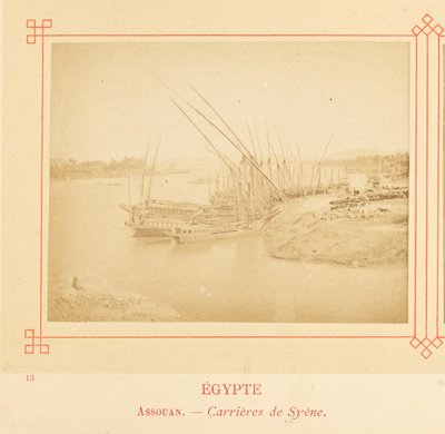 Aswan. - Syenen louhokset. tekijältä Félix Bonfils