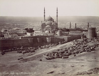 Kairo lähellä Mokkatamia, 1870-luku. tekijältä Félix Bonfils