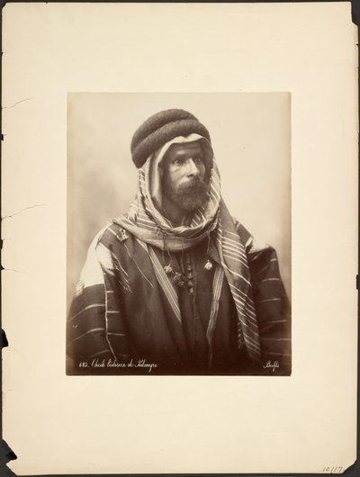 Palmyran beduiinisheikki tekijältä Félix Bonfils