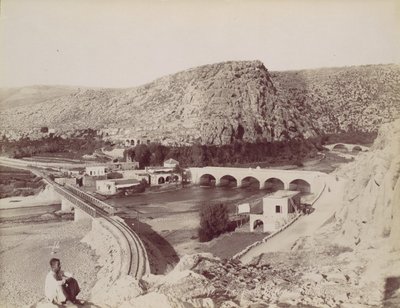 Koiran kukkien sillat [joen], n. 1880. tekijältä Félix Bonfils