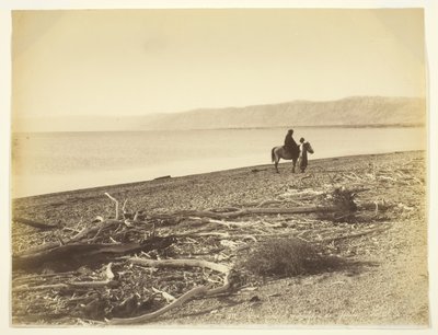 Kuollutmeri ja Juudean vuoret. Palestiina Kuollutmeri ja Juudean vuoret, Palestiina, 1875 tekijältä Félix Bonfils