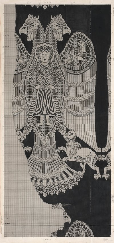Kaaviopiirros Buyid Silkistä (1962.264) tekijältä Félix Guichert