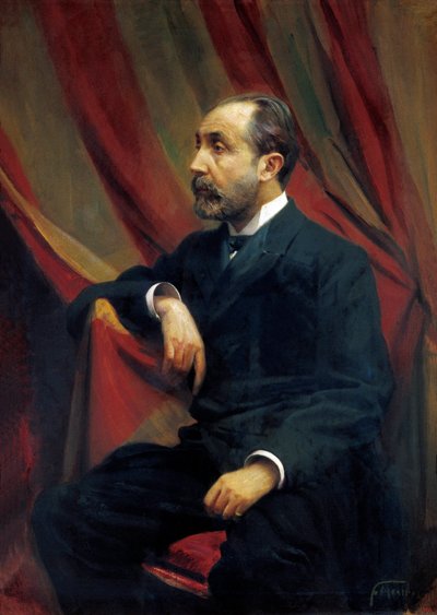 Bartomeu ROBERT i YARZABALin (1842-1902), espanjalaisen lääkärin ja poliitikon muotokuva tekijältä Félix Mestres Borrell