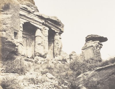 Djebel Selséléh Silsilis, Steles Architecturales Carved In The C..., 1851-52, imprès 1853-54. tekijältä Félix Teynard