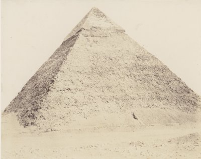 Djizeh Necropolis of Memphis, Chephrenin pyramidi, 1851-52, painettu 1853-54. tekijältä Félix Teynard