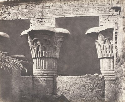 Esneh Latopolis, Construction Ensablée - Architrave, Futs, et Chapit..., 1851-52, imprès 1853-54. finlandès tekijältä Félix Teynard