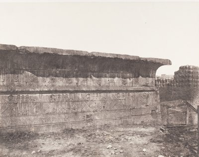 Esneh Latopolis, Sandy Construction - Ulkoseinä - Reunalista..., 1851-52, painettu 1853-54. tekijältä Félix Teynard
