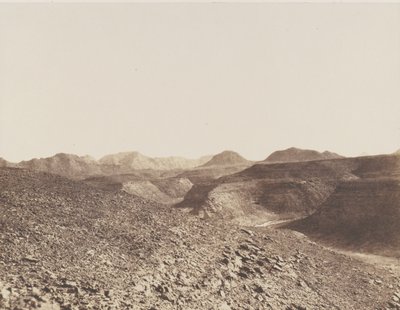 Nubia, Ibrimin ympäristö, Arabian ketju - Näkymä rotkolle, 1851-52. tekijältä Félix Teynard