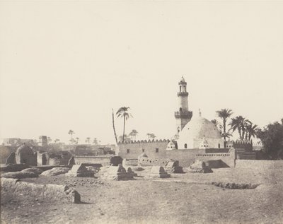Souâdj, muslimien hautausmaa ja Mouràd-Beyn hauta, 1851-52, painettu 1853-54. tekijältä Félix Teynard