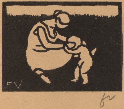 Kylpijä ja lapsi Kylpijä ja lapsi, 1893. tekijältä Félix Vallotton