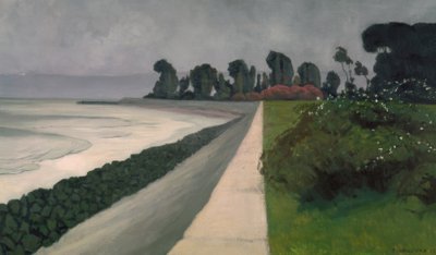 Meri Honfleurissa tekijältä Félix Vallotton