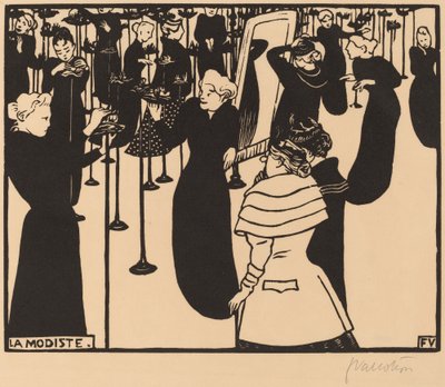 The Milliner The Milliner, 1894. tekijältä Félix Vallotton