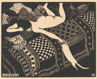 Laiskuus, 1896. tekijältä Félix Vallotton