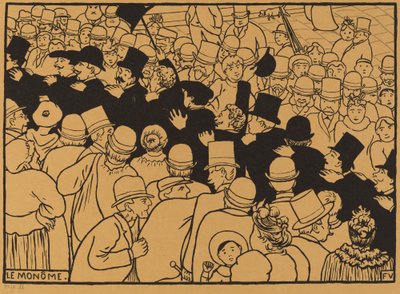 Le Monôme (Paraati katujen läpi yhdessä tiedostossa) tekijältä Félix Vallotton