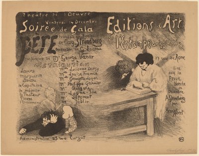 Isä: Tragedia 3 näytöksessä elokuussa. Strindberg, 1894. tekijältä Félix Vallotton