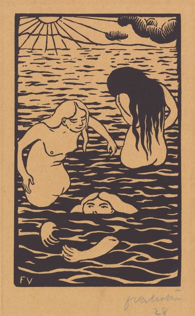 Kolme uimaria tekijältä Félix Vallotton