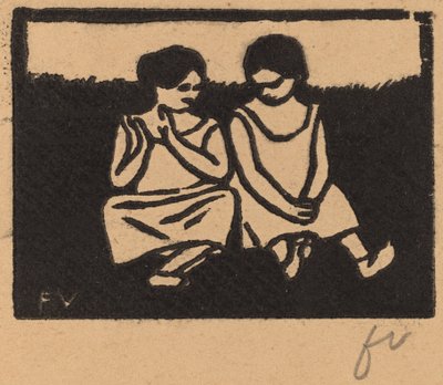 Two Girls in Chemises Two Girls in Chemises, 1893. tekijältä Félix Vallotton