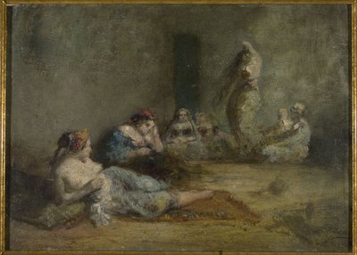 Haaremi, vuosina 1855-1856 (öljy puulle) tekijältä Félix Ziem
