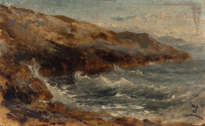 Aalto, vuosina 1850-1860 (öljy paperille kankaalle). tekijältä Félix Ziem