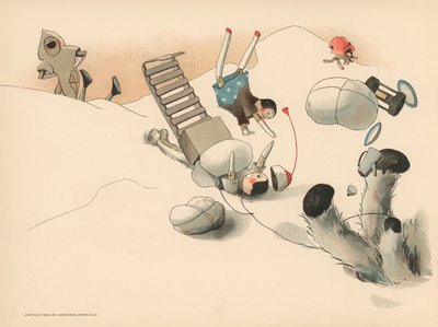 Kuvitus The Golliwoggs Polar Adventuresista tekijältä Florence K. Upton