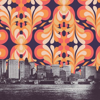 Värikäs taivas New Yorkin yllä tekijältä Florent Bodart