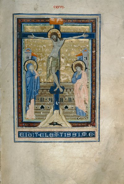 Ristiinnaulitseminen (Cod. Conventi Suppressi, ms. 233, n. 151) tekijältä Florentine School