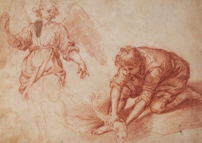 Tobias ja enkeli (punainen liitu) tekijältä Florentine School