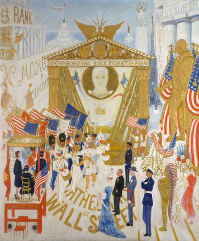 Wall Streetin katedraalit, 1939 tekijältä Florine Stettheimer