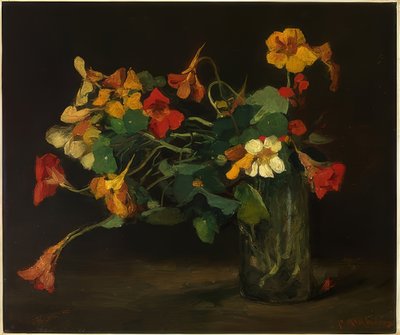 Kukkainen asetelma Nasturtium kanssa tekijältä Floris Arntzenius