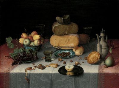 Asetelma juuston kanssa Asetelma juustojen kanssa tekijältä Floris Claesz van Dijck