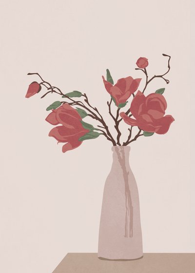 Tyylikäs Magnolia-maljakko tekijältä Flow Line