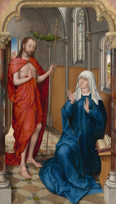 Kristus ilmestyy Neitsyelle tekijältä Follower of Rogier van der Weyden