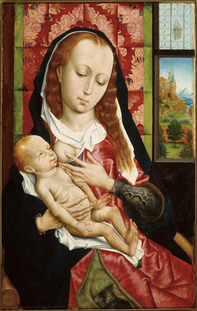 Neitsyt ja lapsi tekijältä Follower of Rogier van der Weyden